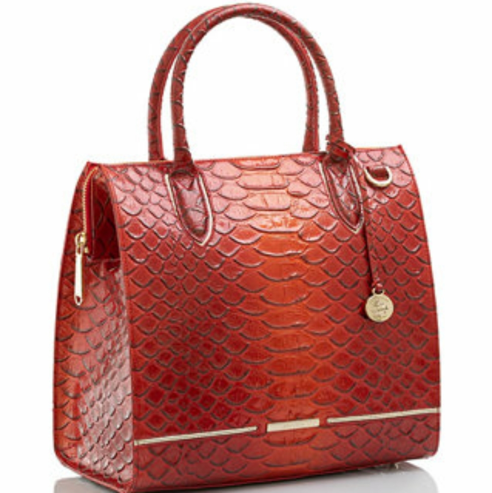Brahmin Caroline Satchel in Heat - Picture 4 of 6